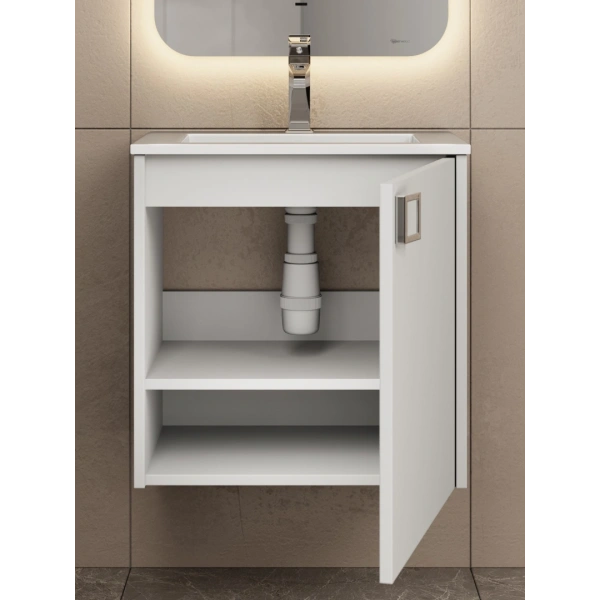 Тумба под раковину Uperwood Aurora TAurora50wm белая матовая фото