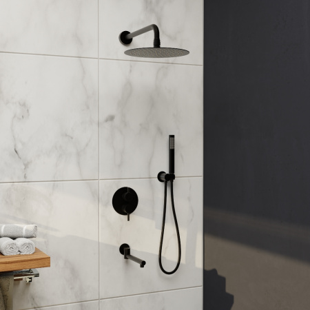 Душевая система скрытого монтажа RGW Shower Panels SP-55 51140855-04 черная фото