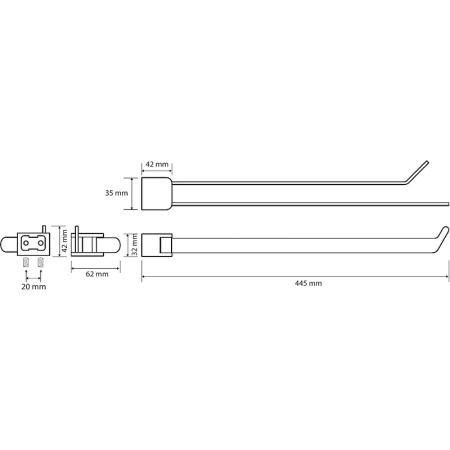 Полотенцедержатель поворотный Bemeta Organic 157004101 хром фото