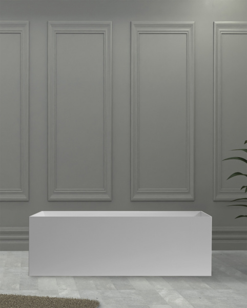 Ванна из искусственого камня Abber Stein AS9640-1.5 150x70 белая матовая фото