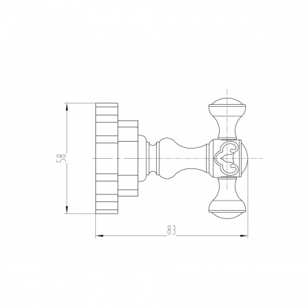 Крючок для ванной двойной Milacio Villena MC.902.BR бронза фото
