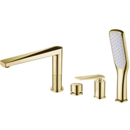 Смеситель на борт ванны Boheme Venturo 380 золото фото