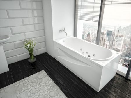 Акриловая ванна Aquatek Афродита без гидромассажа 150x70 с каркасом и экраном фото