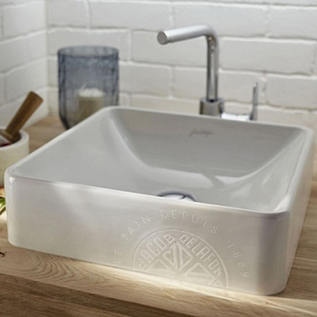 Накладная раковина Jacob Delafon Vox EVG102-PT6 40х40 логотип 1930 фото