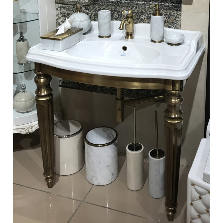 Раковина с металлической консолью Tiffany World King TWKI3090.2br+AR864bi*1 фото