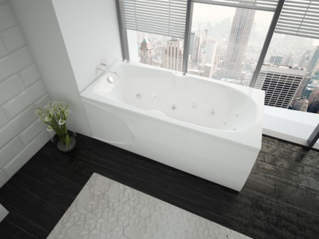 Акриловая ванна Aquatek Европа без гидромассажа 180x80 с каркасом и экраном фото