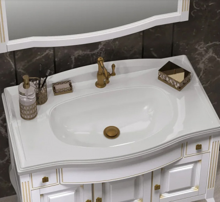 Тумба с раковиной Opadiris Лаура 100 Z0000007090 с патиной фото