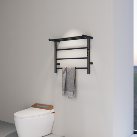 Электрический полотенцесушитель Abber Standard AH4614MB черный матовый фото