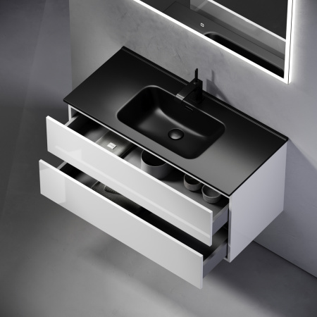 Тумба под раковину Sancos Urban UR100W белый глянец фото