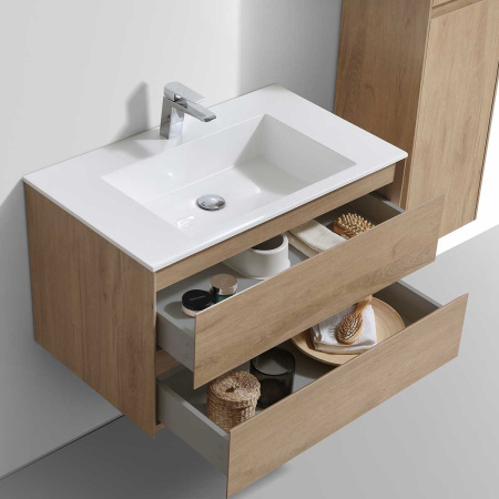 Тумба под раковину Vincea Luka VMC-2L800NO N.Oak 80 см фото