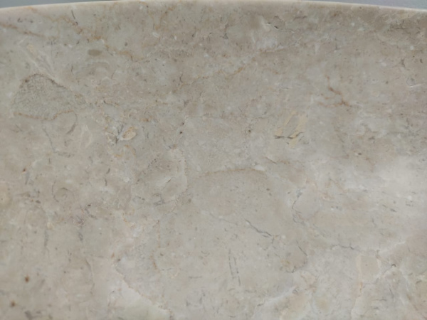 Накладная раковина из мрамора Donut Cream Medium DM-00237 (45*45*15см) фото