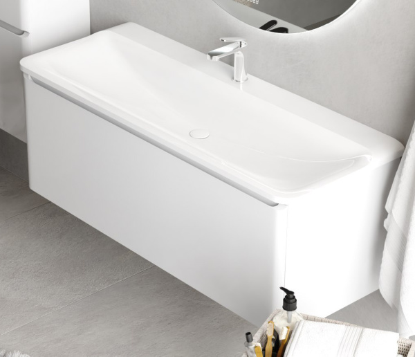 Тумба с раковиной Raval Welto 100 Wel.01.100/P/W/RL фото