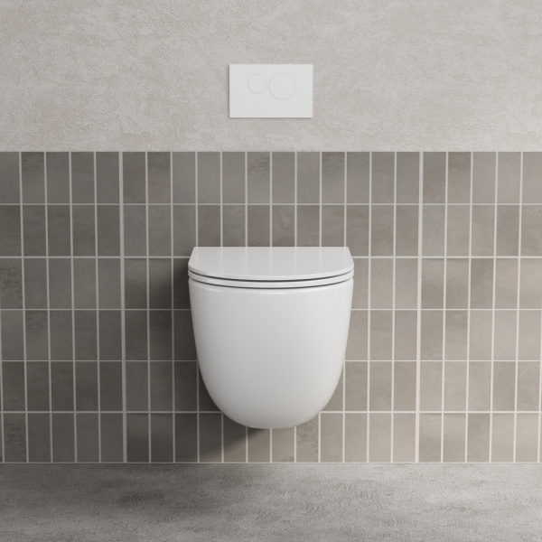 Подвесной унитаз со смывом торнадо Abber Bequem AC1131TC с закрытым дном фото