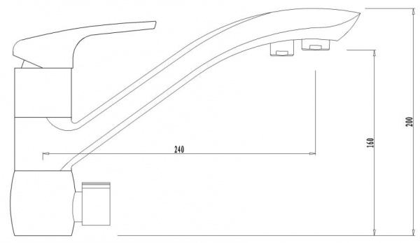 Смеситель для кухни кухни с фильтром для воды Kaiser Venus 39066 хром фото