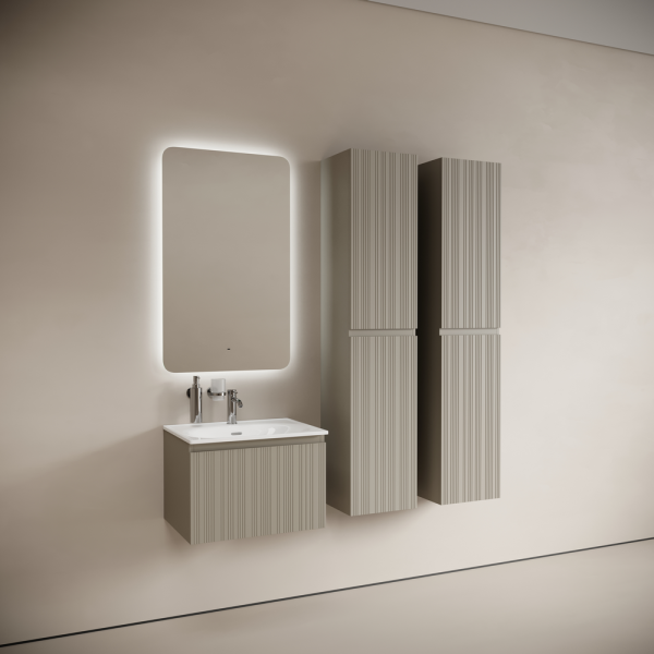 Тумба под раковину Sancos Code CD60GP серая платина фото