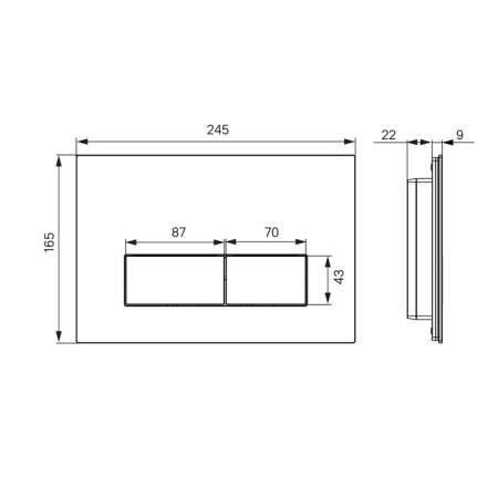 Клавиша смыва Iddis On-X 001 ONX01B0i77 под мрамор фото