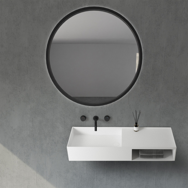 Раковина подвесная Abber Stein AS2649-1.2 120x40 белая матовая фото