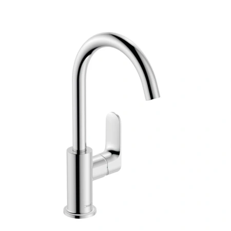 Высокий смеситель для раковины с донным клапаном Hansgrohe Rebris S 72536000 хром фото