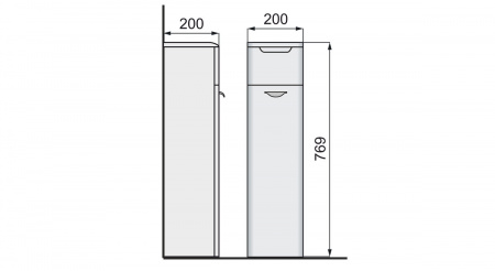 Тумба Raval Space Spa.01.21/N/W фото