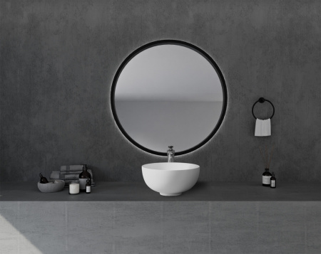 Накладная раковина Abber Stein AS2617 40x40 белая матовая фото