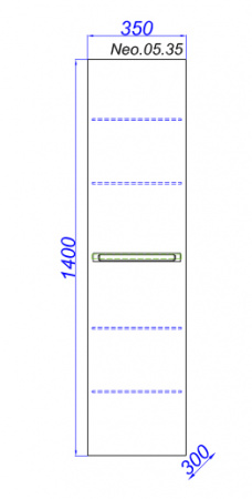 Шкаф-пенал Aqwella Нео 35 Neo.05.35 L/R фото