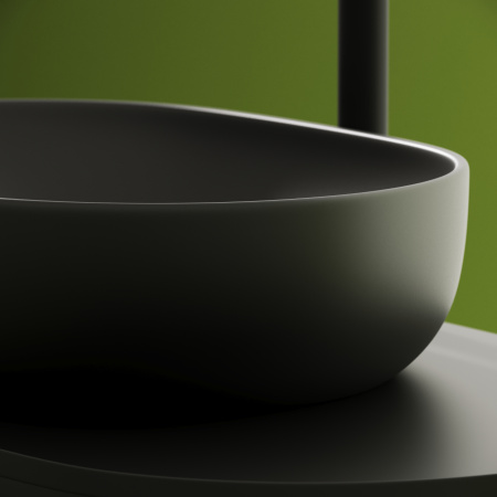 Накладная раковина Ceramica Nova Element CN6047MDH 60x41,5 темный антрацит матовый фото