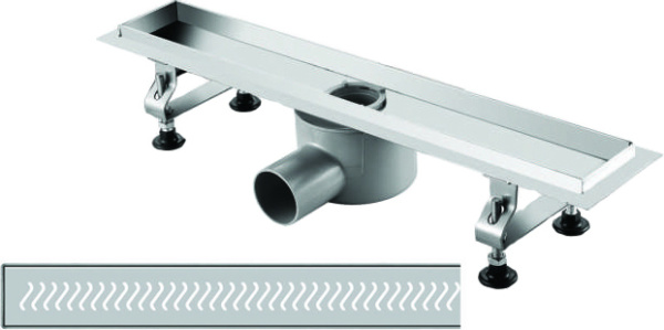 Душевой лоток RGW Shower Panels SDR-01-E1 120 см, с решеткой и опорами фото