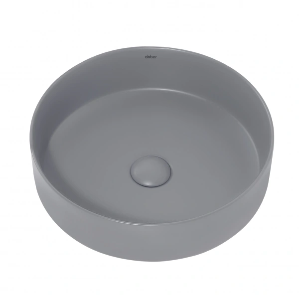 Накладная раковина Abber Bequem AC2109MG 40x40 серая матовая фото