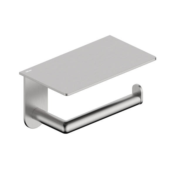 Держатель для туалетной бумаги с полкой Abber Pol 316 AA1930BST брашированная сталь фото