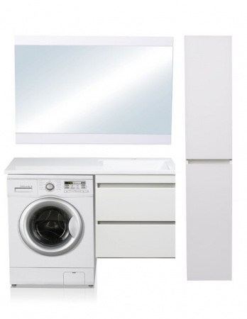 Тумба под раковину подвесная Style Line Даллас 120 Люкс Plus белая фото