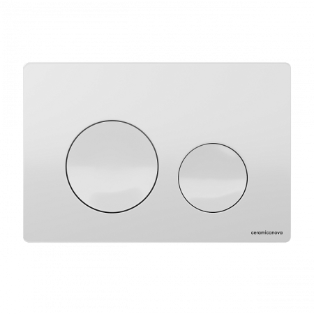 Клавиша смыва для унитаза Ceramicanova Balance CN12-001W белая глянцевая фото