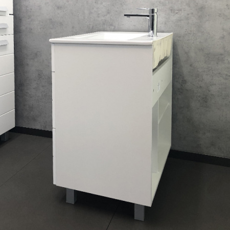 Тумба Comforty Модена М-75 с раковиной Quadro 75 фото