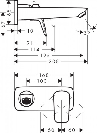Смеситель для раковины Hansgrohe Logis 71220000 фото