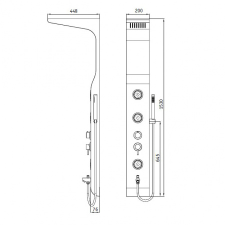 Душевая панель RGW Shower Panels SP-01 21140101-03 фото