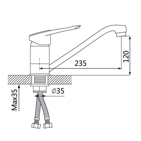 Смеситель для кухни Oute T08 T0803B фото