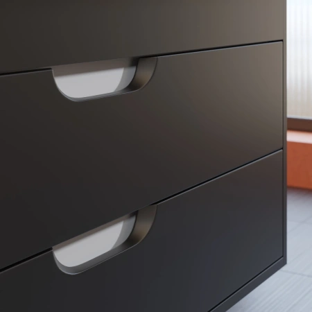 Тумба под раковину Uperwood Modul 100 2930205155 черная фото