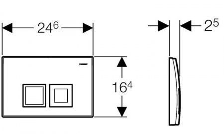 Смывная клавиша Geberit Delta 50 115.135.21.1 хром глянцевый фото