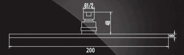 Верхний тропический душ Elghansa Shower Head MS24-8 фото