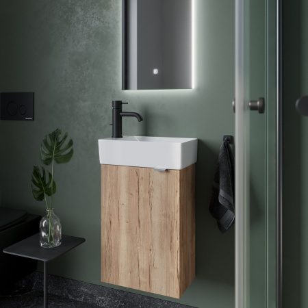 Тумба под раковину Sancos Mini MN35EGL дуб галифакс натуральный фото