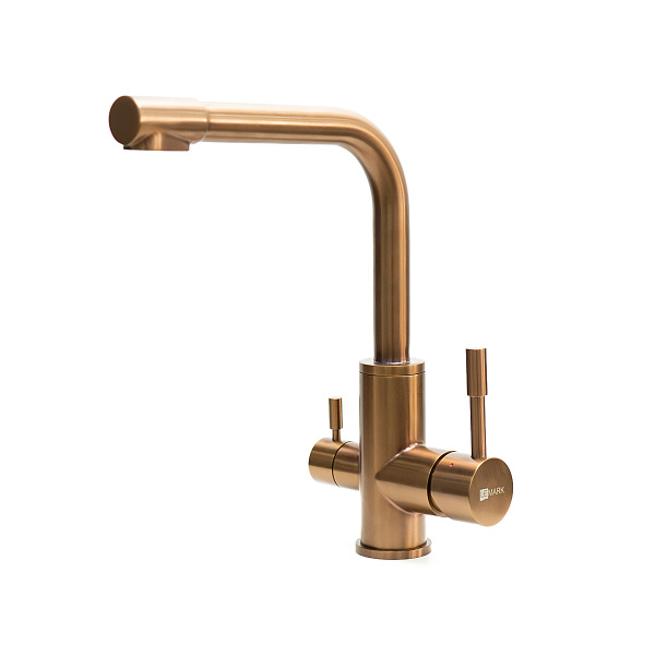 Смеситель для кухни кухни с фильтром для воды Lemark Expert LM5061RGN розовое золото фото