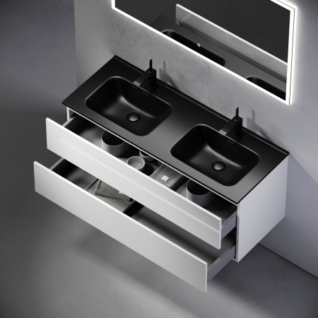 Тумба под раковину Sancos Urban UR120-2W белый глянец фото