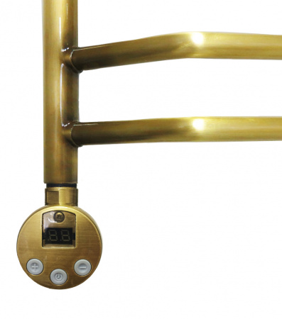 Полотенцесушитель электрический Domoterm Лаура П5 (500х500) (бронза) левый фото