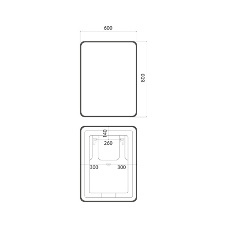 Зеркало с подсветкой и термообогревом Iddis Cloud CLX60T0i98 60x80 фото