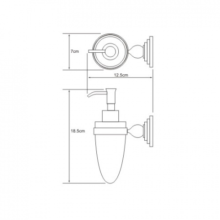 Дозатор для жидкого мыла WasserKRAFT Ammer К-7099 фото