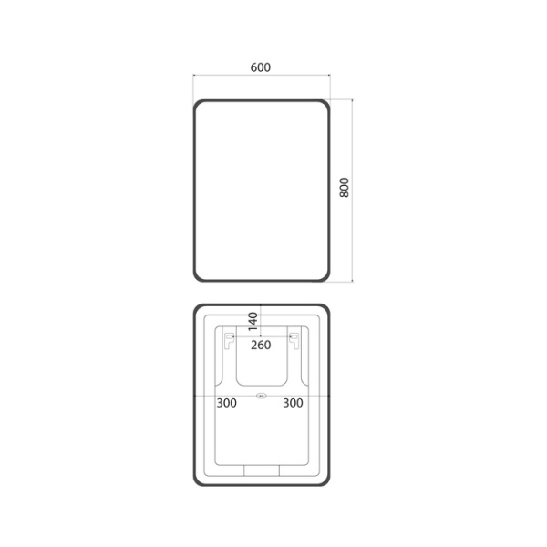 Зеркало с подсветкой и термообогревом Iddis Cloud CLX60T0i98 60x80 фото