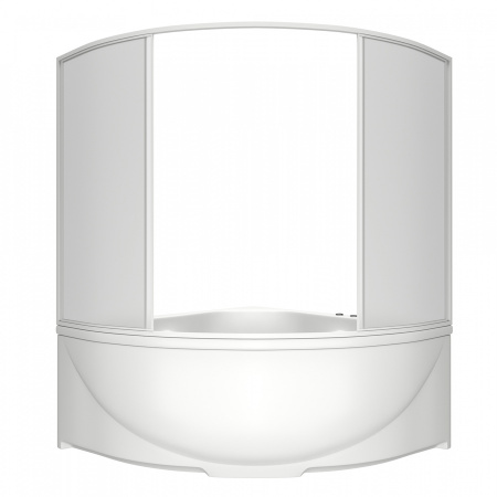 Шторка для ванны раздвижная Bas Империал/Ирис пластик (4 ств.) фото