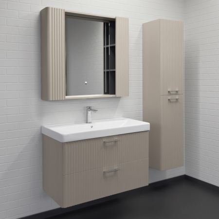 Тумба с раковиной Comforty Ангара 90П 00-00021036 дуб латте фото