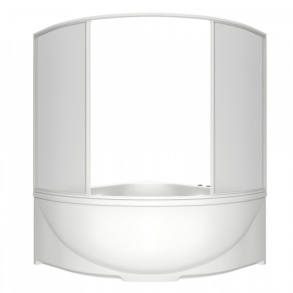 Шторка для ванны раздвижная Bas Империал/Ирис пластик (4 ств.) фото