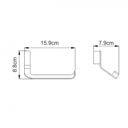 Держатель для туалетной бумаги WasserKRAFT Sauer K-7996 глянцевое золото фото