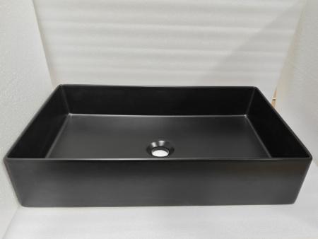 Накладная раковина Abber Rechteck AC2220MB черная матовая фото